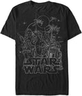 STAR WARS Hero Lines Men's Tops Short Sleeve Tee Shirt T-Shirt | Premium Quality