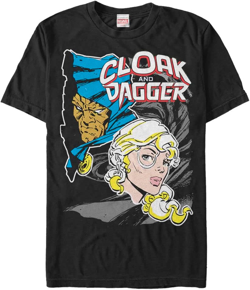 Marvel Big & Tall Classic Cloak Heads Men's Tops Short Sleeve Tee Shirt, Black, 4X-Large T-Shirt | US Viral Style