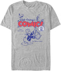 Disney Big & Tall Classic Mickey Donalds Comic Cover Men's Tops Short Sleeve Tee Shirt, Athletic Heather, 4X-Large T-...