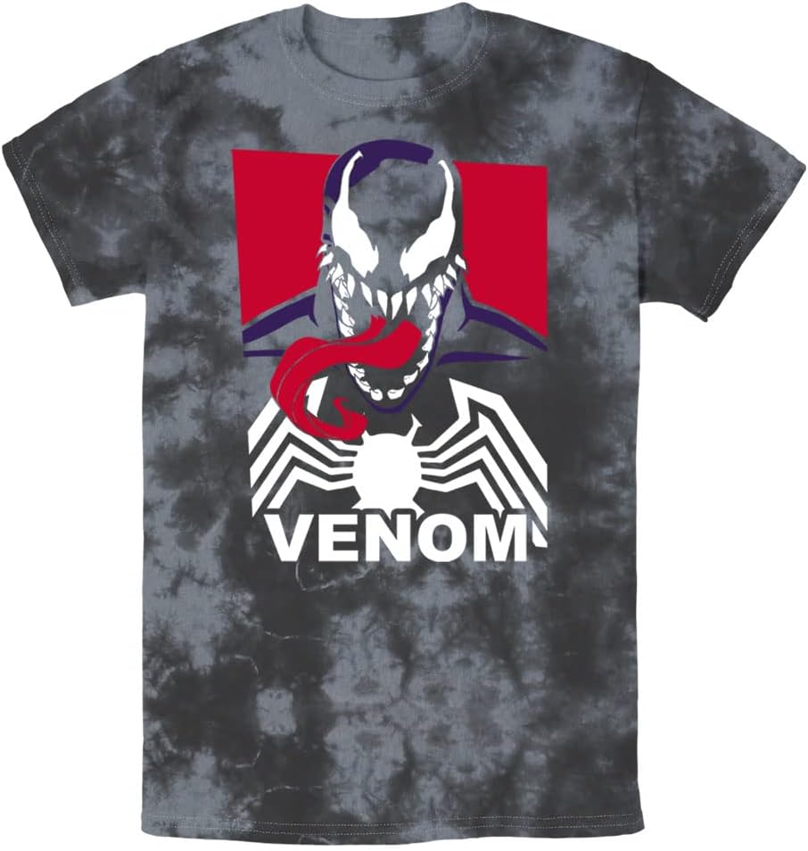 Marvel Universe Venom Tri-Color Young Men's Short Sleeve Tee Shirt T-Shirt | Aesthetic Streetwear