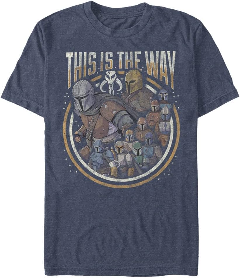 STAR WARS Big & Tall Mandalorian The Way Group Men's Tops Short Sleeve Tee Shirt T-Shirt | Trending 2025