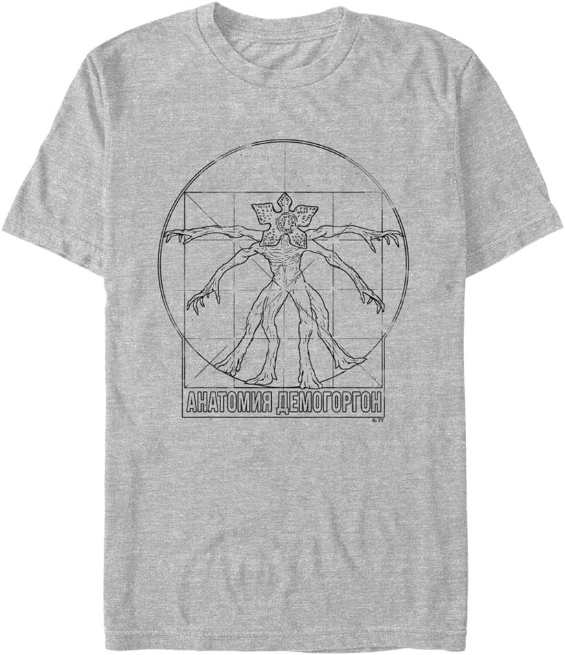 Stranger Things Men's Big & Tall Demo Anatomy Short Sleeve Tee T-Shirt | Best Seller
