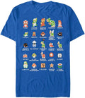 Nintendo Mens Pixel Cast Apparel | Best Seller