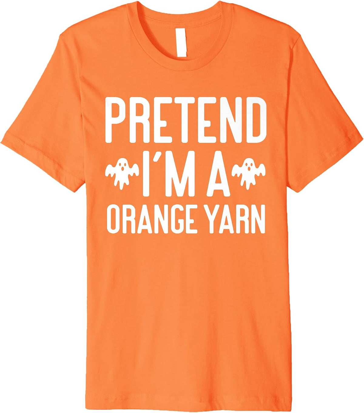 Funny Halloween Costume Party Pretend Im A Orange Yarn Premium T-Shirt T-Shirt | Viral US Pick | Best Seller Choice