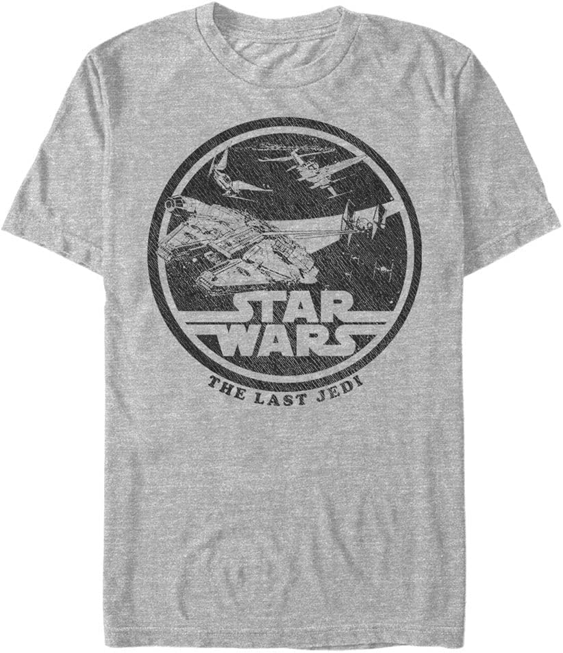 STAR WARS Big & Tall Last Jedi Ship Trap Men's Tops Short Sleeve Tee Shirt T-Shirt | Aesthetic Streetwear