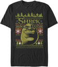 Fifth Sun Big & Tall Shrek Ugly Sweater Men's Tops Short Sleeve Tee Shirt Sweater | US Viral Style