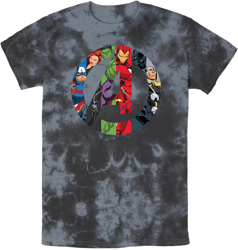 Marvel Universe Avengers Heroes Icon Young Men's Short Sleeve Tee Shirt T-Shirt | US Viral Style