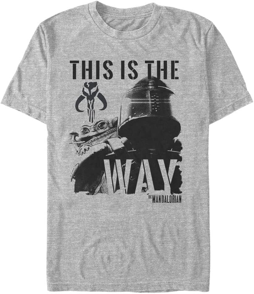 STAR WARS Big & Tall Mandalorian Inked Mando Men's Tops Short Sleeve Tee Shirt T-Shirt | Best Seller