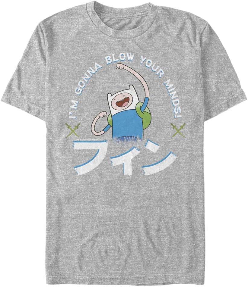 Adventure Time Men's Big & Tall Finn I'm Gonna Blow Your Minds Apparel | Best Seller