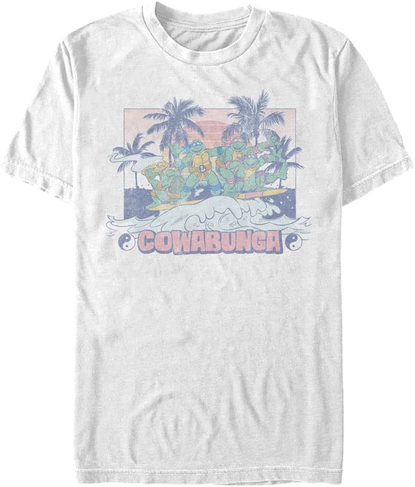 Nickelodeon Big & Tall Teenage Mutant Ninja Turtles Cow Yang Men's Tops Short Sleeve Tee Shirt T-Shirt | Trending 2025