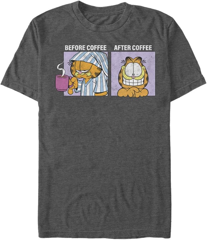 Nickelodeon Men's Big & Tall Garfield Coffee Apparel | Trending 2025