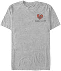 Disney Big & Tall Cruella Rebel Heart Men's Tops Short Sleeve Tee Shirt T-Shirt | Aesthetic Streetwear