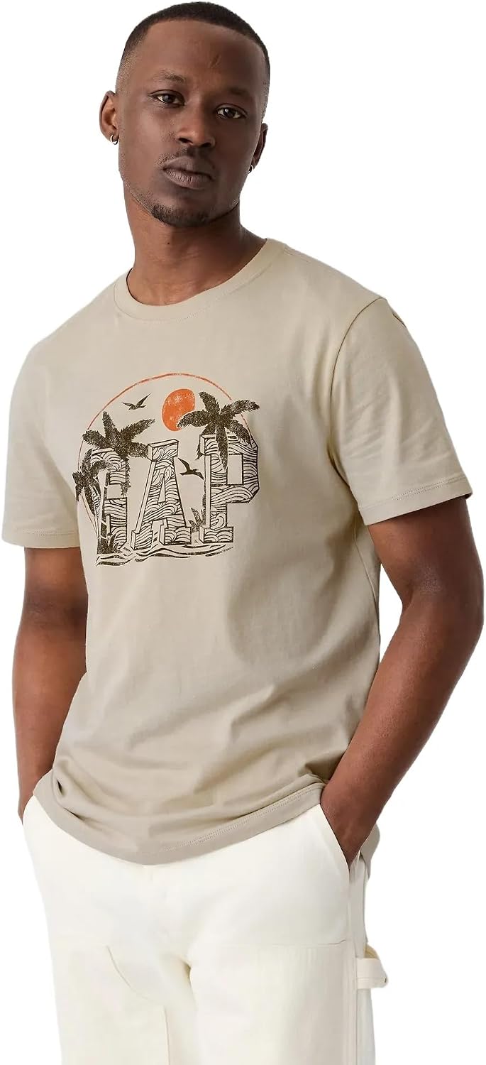 GAP Mens Short Sleeve Graphic Tee T-Shirt | Best Seller