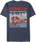 Fifth Sun Big & Tall Cuphead Devil's Clutch Men's Tops Short Sleeve Tee Shirt T-Shirt | US Viral Style