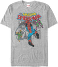 Marvel Big & Tall Classic Spiderman Collage Men's Tops Short Sleeve Tee Shirt T-Shirt | US Viral Style