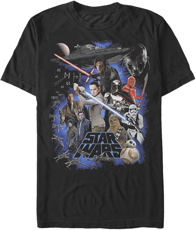 STAR WARS Last Jedi Iconary Men's Tops Short Sleeve Tee Shirt T-Shirt | Aesthetic Streetwear