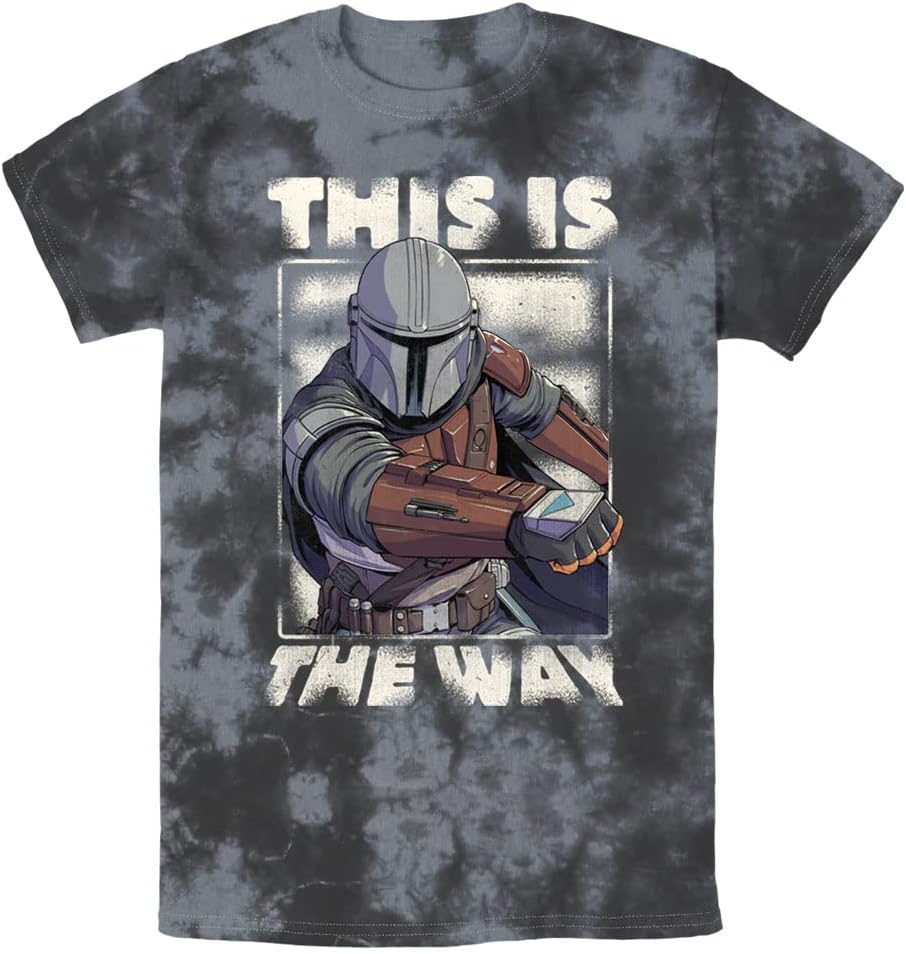 STAR WARS Mandalorian The Way Young Men's Short Sleeve Tee Shirt T-Shirt | US Viral Style