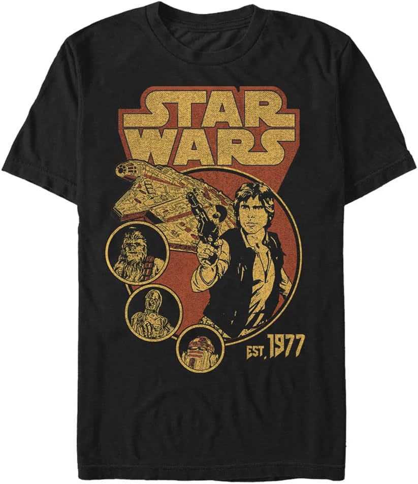 STAR WARS Solo Falcon Men's Tops Short Sleeve Tee Shirt T-Shirt | Premium Quality