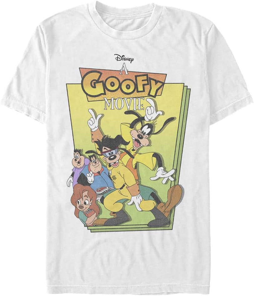 Disney Big & Tall Goofy Movie Goof Cover Men's Tops Short Sleeve Tee Shirt T-Shirt | Best Seller