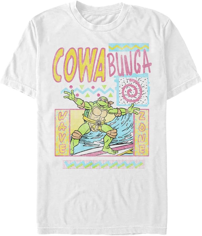 Nickelodeon Big & Tall Teenage Mutant Turtles Ninja Retro Surf Men's Tops Short Sleeve Tee Shirt T-Shirt | US Viral S...