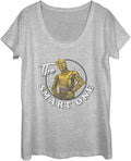 STAR WARS Last Jedi I Am The Smart One Women's Short Sleeve Tee Shirt T-Shirt | Best Seller