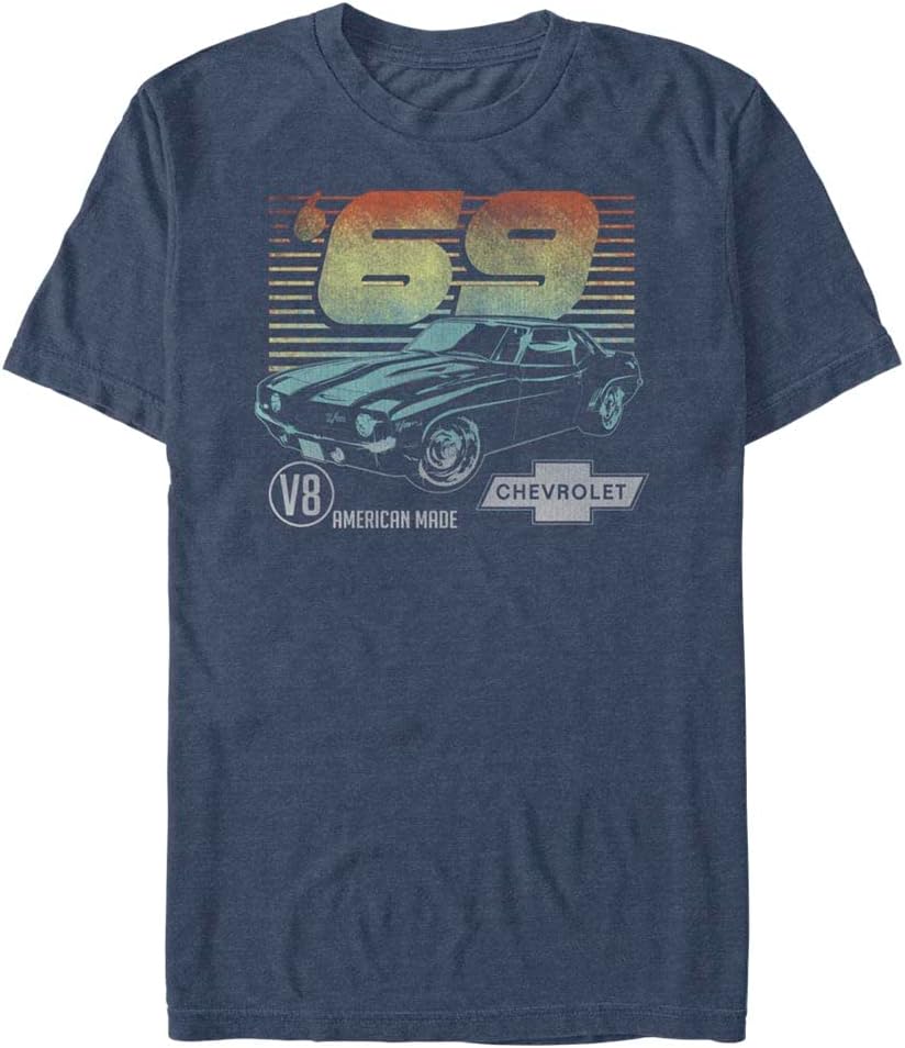 General Motors Mens 69 Camaro Young Men's Short Sleeve Tee ShirtT-Shirt T-Shirt | Aesthetic Streetwear