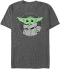 STAR WARS Big & Tall Mandalorian Baby Force Men's Tops Short Sleeve Tee Shirt T-Shirt | Aesthetic Streetwear