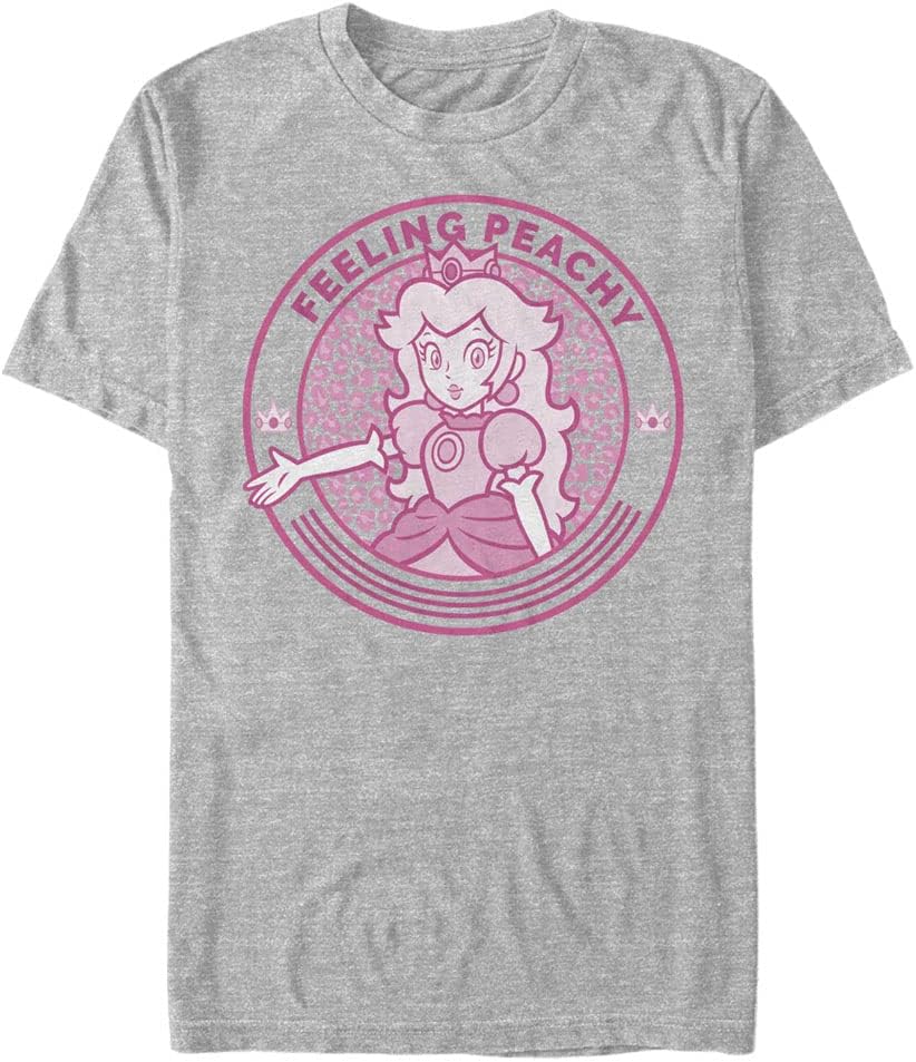 Nintendo Cheetah Peach Men's Tall Tops Short Sleeve Tee Shirt T-Shirt | Trending 2025