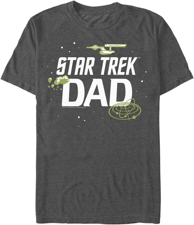 Fifth Sun Star Original Series Trek Dad Men's Tops Short Sleeve Tee Shirt T-Shirt | Premium Quality
