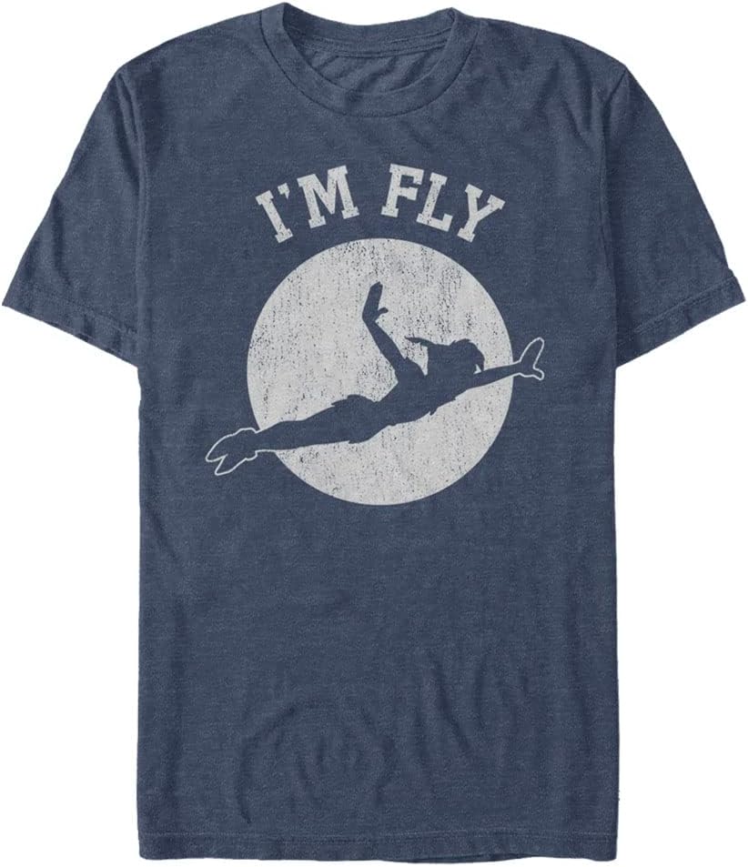 Disney Big & Tall Tinkerbell Im Fly Men's Tops Short Sleeve Tee Shirt T-Shirt | US Viral Style