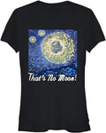 Junior's Star Wars That's No Moon Art Apparel | Aesthetic Streetwear
