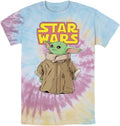 STAR WARS Mandalorian Logo Child Gaze Young Men's Short Sleeve Tee Shirt T-Shirt | US Viral Style