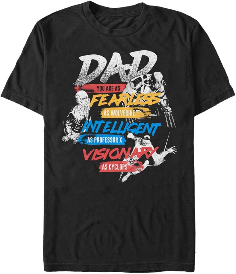 Marvel Big & Tall Classic X-dad Men's Tops Short Sleeve Tee Shirt T-Shirt | Trending 2025