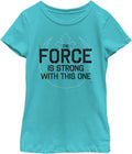 Fifth Sun Star Wars Force Strong Girls Short Sleeve Tee Shirt T-Shirt | Aesthetic Streetwear