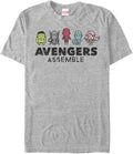 Marvel Big & Tall Classic Avengers Handcraft Men's Tops Short Sleeve Tee Shirt T-Shirt | Aesthetic Streetwear