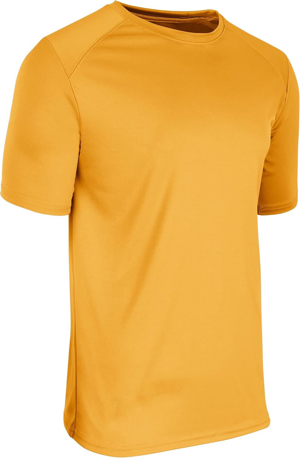 Champro Men's Standard Leader Crew Neck Athletic T-Shirt, Gold, Adult 2X-Large T-Shirt | Aesthetic Streetwear