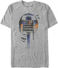 STAR WARS Big & Tall Splatter R2 Men's Tops Short Sleeve Tee Shirt T-Shirt | US Viral Style