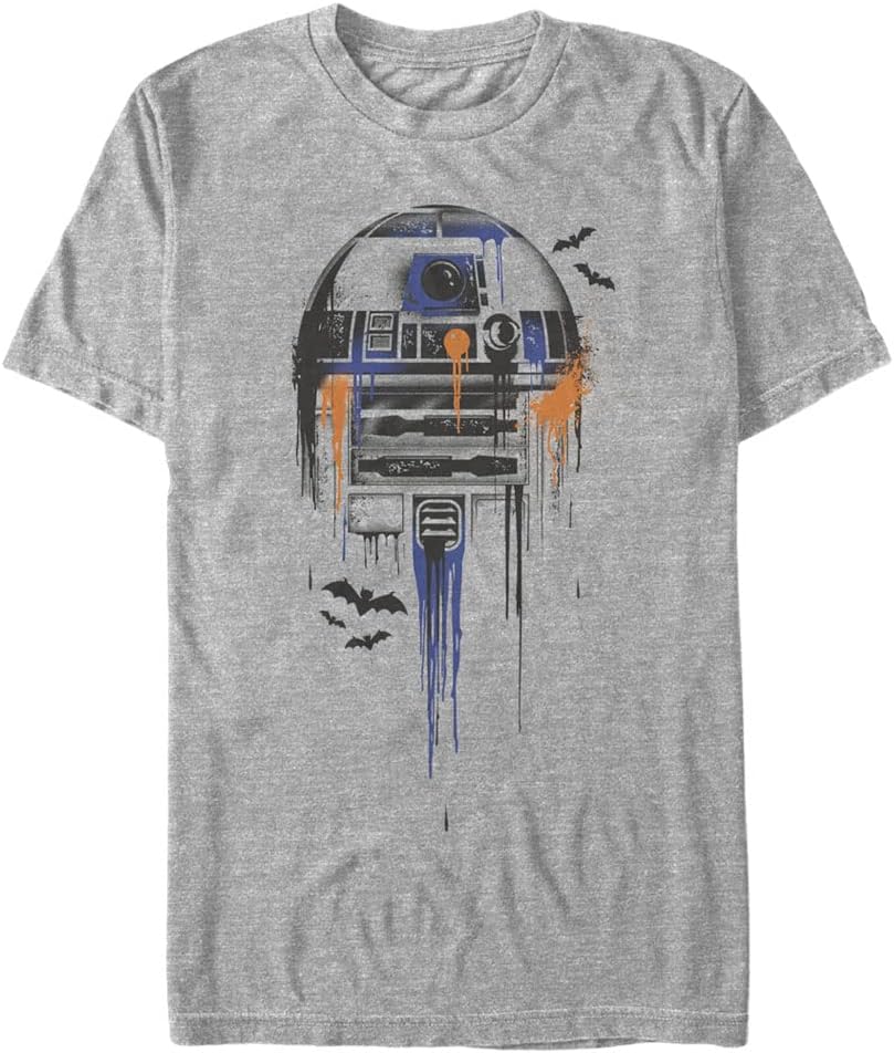 STAR WARS Big & Tall Splatter R2 Men's Tops Short Sleeve Tee Shirt T-Shirt | US Viral Style