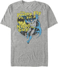Warner Brothers Batman Men's Big & Tall Night Guy Short Sleeve T-Shirt, Athletic Heather, 3X-Large T-Shirt | Trending...