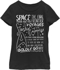 Fifth Sun Kids Star Trek The Original Series Sketchbook Speech Girls Short Sleeve Tee Shirt T-Shirt | US Viral Style