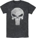 Marvel Punisher Skull Symbol Distressed Men's Wash Apparel | Premium Quality