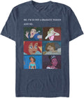 Disney Big & Tall Princess Drama Meme Men's Tops Short Sleeve Tee Shirt T-Shirt | Aesthetic Streetwear