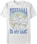 Nickelodeon Big & Tall Teenage Mutant Ninja Turtles Pizza is My Jam Men's Tops Short Sleeve Tee Shirt T-Shirt | Trend...