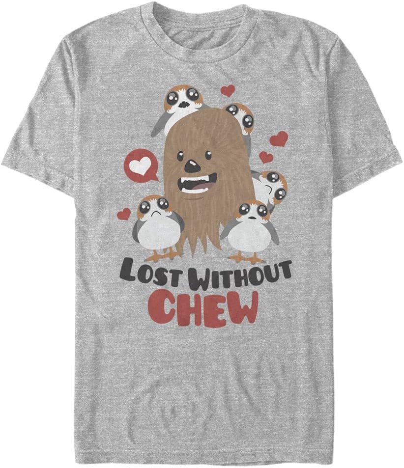 STAR WARS Big & Tall Last Jedi Without Chew Men's Tops Short Sleeve Tee Shirt T-Shirt | Aesthetic Streetwear