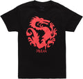 Fifth Sun Men's Disney Princess Mushu T-Shirt, Black, X-Large T-Shirt | Aesthetic Streetwear