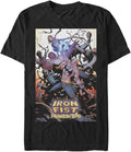 Marvel Big & Tall Classic Iron Fist Dec18 Men's Tops Short Sleeve Tee Shirt T-Shirt | Aesthetic Streetwear