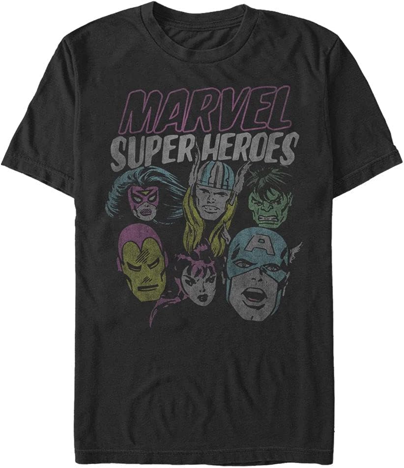 Marvel Men's Universe Grunge Heroes Apparel | Premium Quality