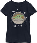 Fifth Sun Kids Star Wars Mandalorian Cold Yoda Girls Short Sleeve Tee Shirt T-Shirt | Best Seller