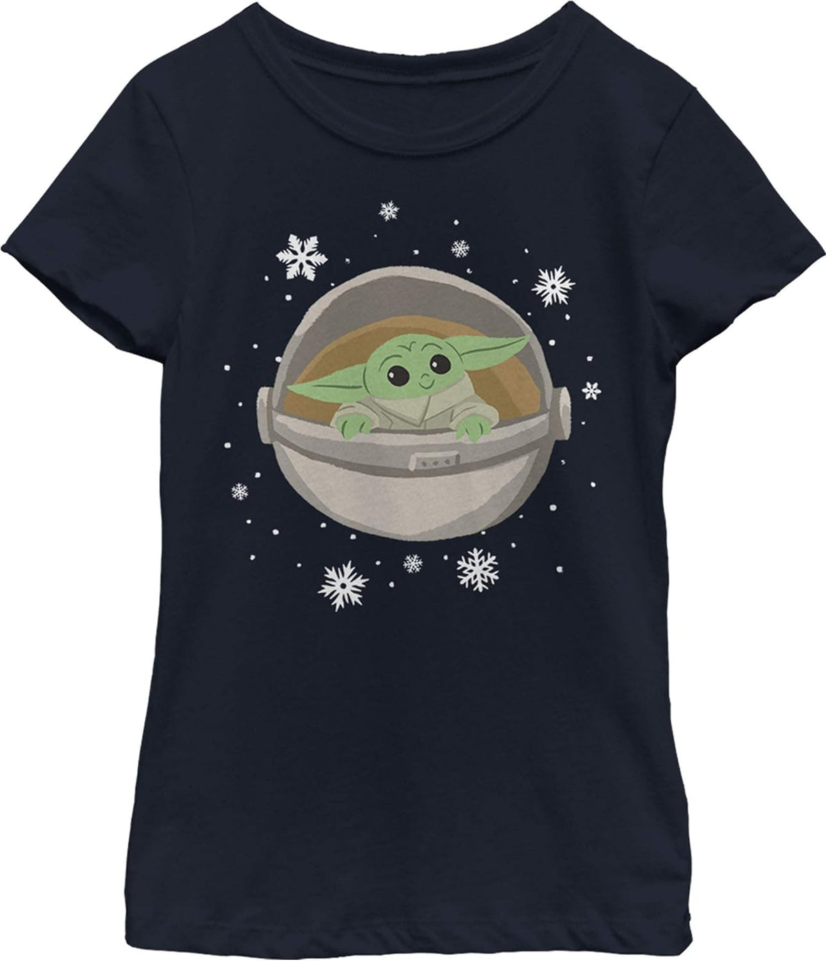 Fifth Sun Kids Star Wars Mandalorian Cold Yoda Girls Short Sleeve Tee Shirt T-Shirt | Best Seller