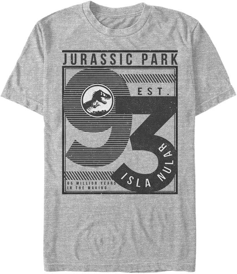 Jurassic Park Big & Tall Established '93 Men's Tops Short Sleeve Tee Shirt T-Shirt | US Viral Style